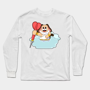 Dog at Darts with Dart Long Sleeve T-Shirt